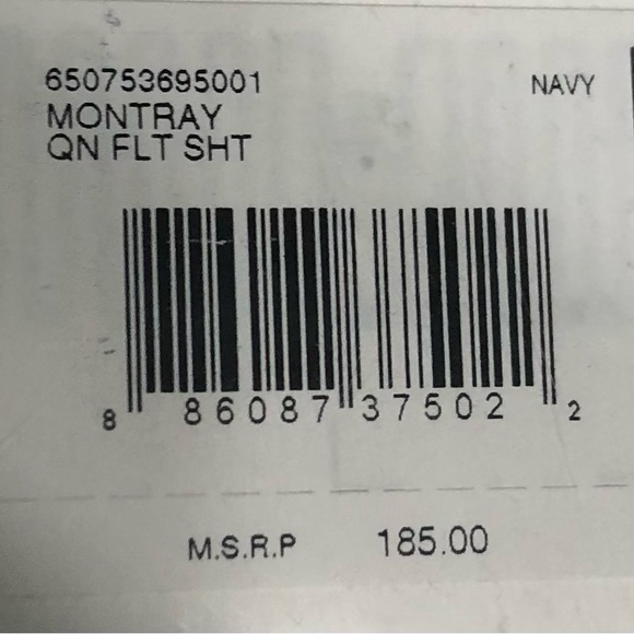 Ralph Lauren Queen Flat sheet Montray Navy. - Picture 4 of 5